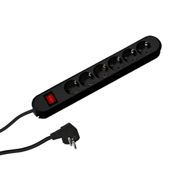 Power distributing unit SMART 6xCEE7/3 black 1xSwitch power L3m CEE7/7