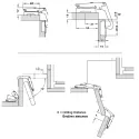 Hinge Ø35, for corner cabinet
