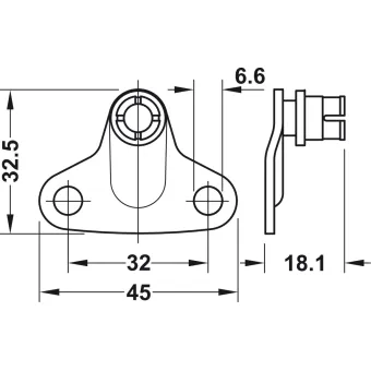 Tvirtinimas Maxi mechanizmui prie korpuso