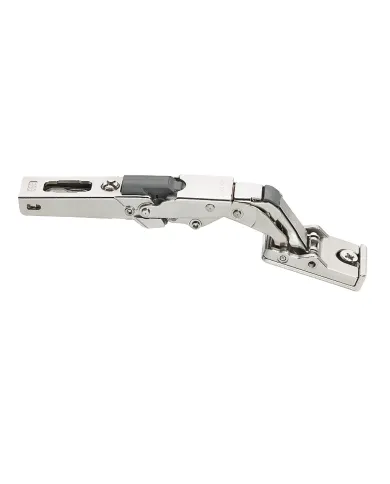 Concealed hinge Universal, 110°, full overlay mounting, for glass and mirror doors, nickel