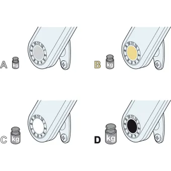 Tvirtinimas aliuminio profilio durelėms nikelis