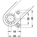 Soft-closing mechanism, For Maxi stay flap fitting