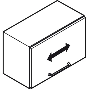 Stay flap fitting, Häfele Maxi, individual fitting