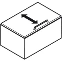 Lid stay, Maxi up, for lids made of wood or with aluminium frame