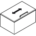 Lid stay, Maxi up, for lids made of wood or with aluminium frame