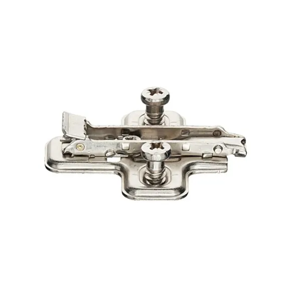 Mounting plate clip-on with euro screw H0mm for hinge Ø35