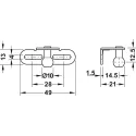 Gas-filled strut, for wooden flaps or flaps with aluminium frame