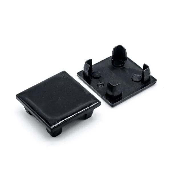 End cap 18x18mm supporting CUBE black 2 pcs