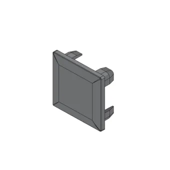 Dangtelis 18x18mm, atraminis CUBE juoda (2 vnt.)