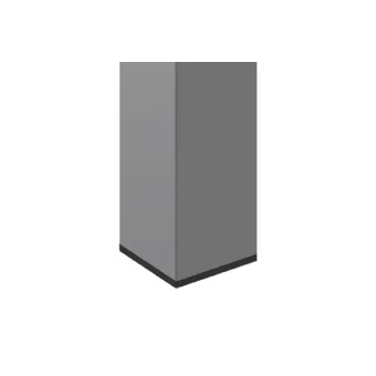 Dangtelis 18x18mm, atraminis CUBE juoda (2 vnt.)