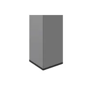Dangtelis 18x18 atraminis CUBE juoda 2VNT
