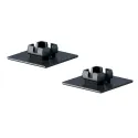 Dangtelis 18x18mm, uždengimo CUBE juoda (2 vnt.)