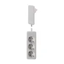 Kištukas SMARTPLUG su ilgintuvu, 3xCEE7/3, baltas, laidas L1600mm,