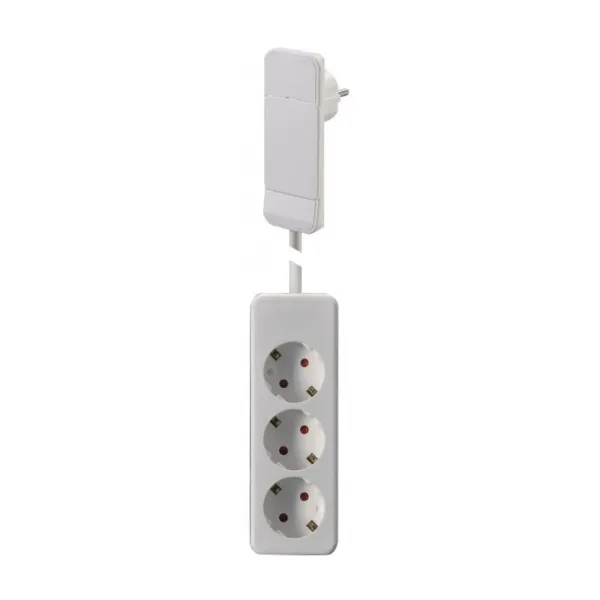 Kištukas SMARTPLUG ilgik.3xCEE7/3 balta laid.L1600