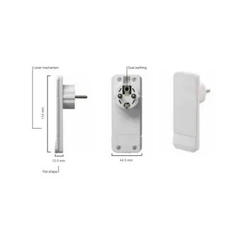Smart Plug German outlet white L1.6m German plug S2:3way TSD