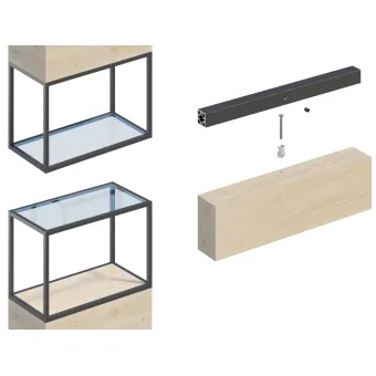 Sleeve for screw fixing panels from below CUBE 2 pcs