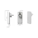 Kištukas SMARTPLUG su ilgintuvu, 3xCEE7/3, juodas, laidas L1600mm,