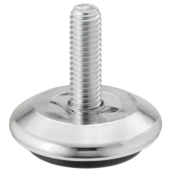 Adjusting screw, round, for glide inserts, rigid