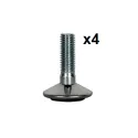 Atrama reguliuojama M10 Ø30mm, chromas 4 vnt.
