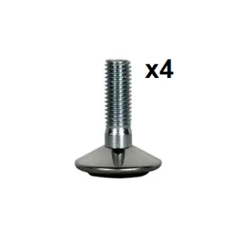 Atrama reguliuojama M10 Ø30mm, chromas 4 vnt.