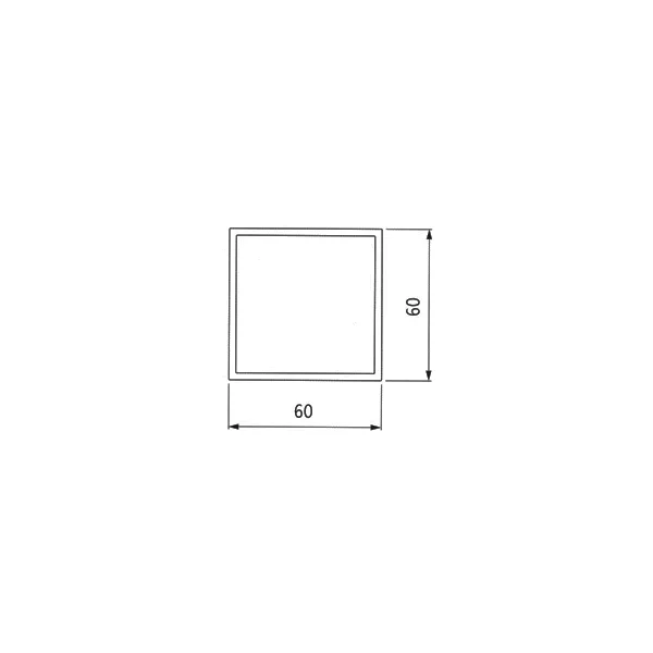 Profile vertical L3850mm 60x60mm