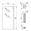 Sujungimo detalės 60x60mm