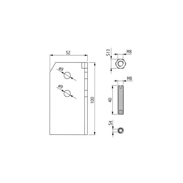 Sujungimo detalės 60x60mm