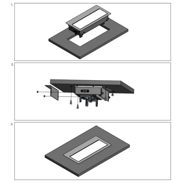 TOP FRAME UT 4-way without flap housing black