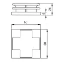Bottom cover 60x60mm