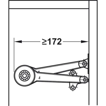 Screw-on bracket, For Duo standard/forte flap fitting