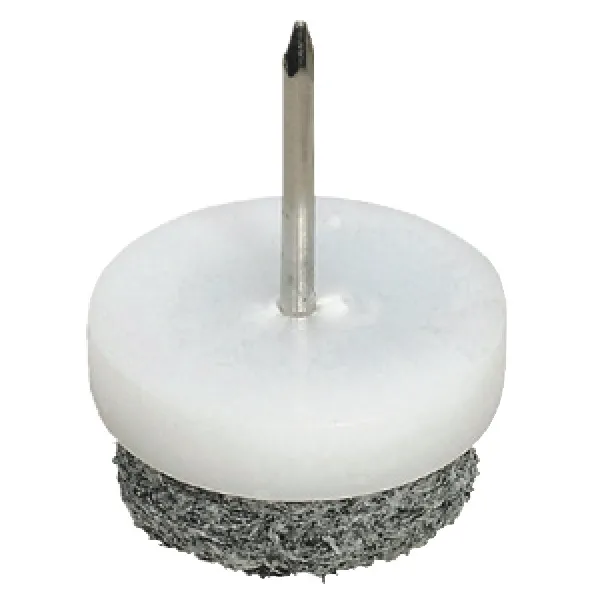 Furniture glide, height 10mm, felt, for knocking in