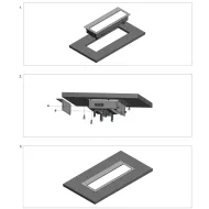 Bazė su rėm./dangt. TOP FRAME M 4d.RB asim.alium.