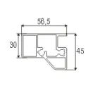 Profilis horizontalus L4550mm, juoda