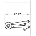 Lid stay/flap stay, Duo forte, individual component