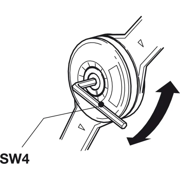 Screw-on bracket, For Duo standard/forte flap fitting