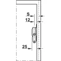 Lid stay/flap stay, Häfele Duo standard, individual fitting