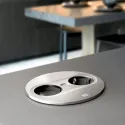 RB TWIST 2 Round CEE7/3+d.USB A+C krov. juoda laid.L2000