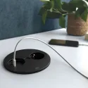 RB TWIST 2 Round CEE7/3+d.USB A+C krov. juoda laid.L2000