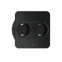 TWIST2 2xCEE7/3 L2m wire RAL9005 angular
