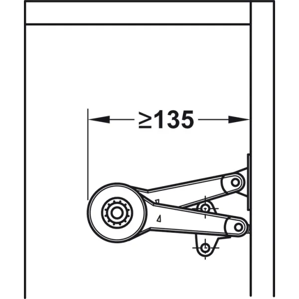 Screw-on bracket, For Duo standard/forte flap fitting