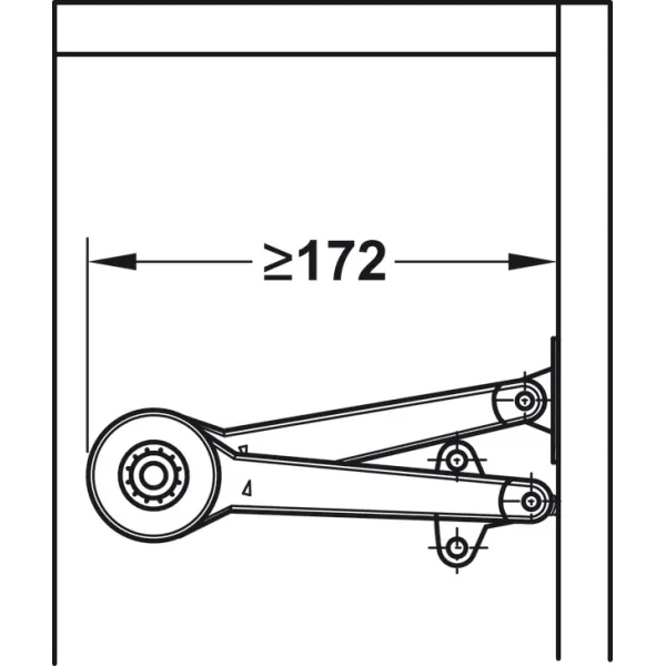 Screw-on bracket, For Duo standard/forte flap fitting