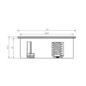 TWIST 2 2xCEE7/3 L2m stainless steel angular