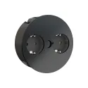 TWIST 2xCEE7/3 L2m cable black 30GE semi matt