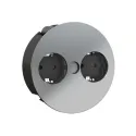 TWIST 2xCEE7/3 L2m cable chrome matte