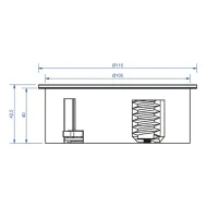 RB TWIST 1xCEE7/3+2xmodul. n.plien. laid.L200GST18
