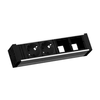 Rozečių blokas VENID 2xCEE7/3, 2 tušti moduliai, laidas L200mm, GST18
