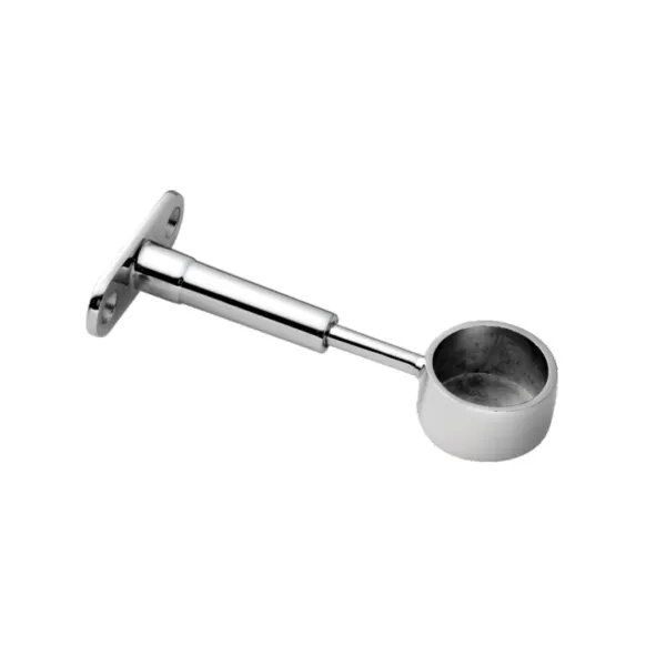End support for Ø25mm tube, adjustable