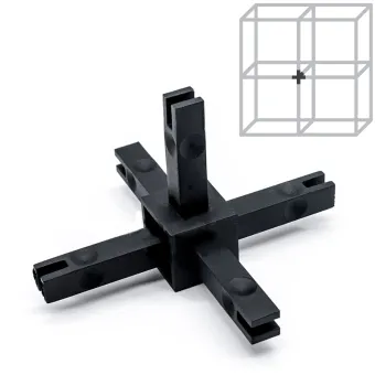Jungtis CUBE penkiašakė juoda