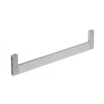 End support for 30x10mm rectangular tube, white