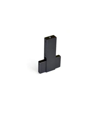 Mid support for 30x10mm rectangular tube, white
